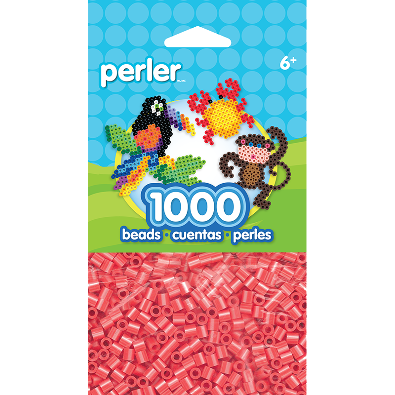1000 Beads - Hot Coral