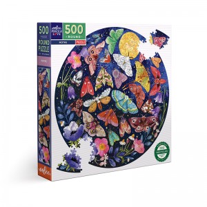 Moths 500pc Round Puzzle